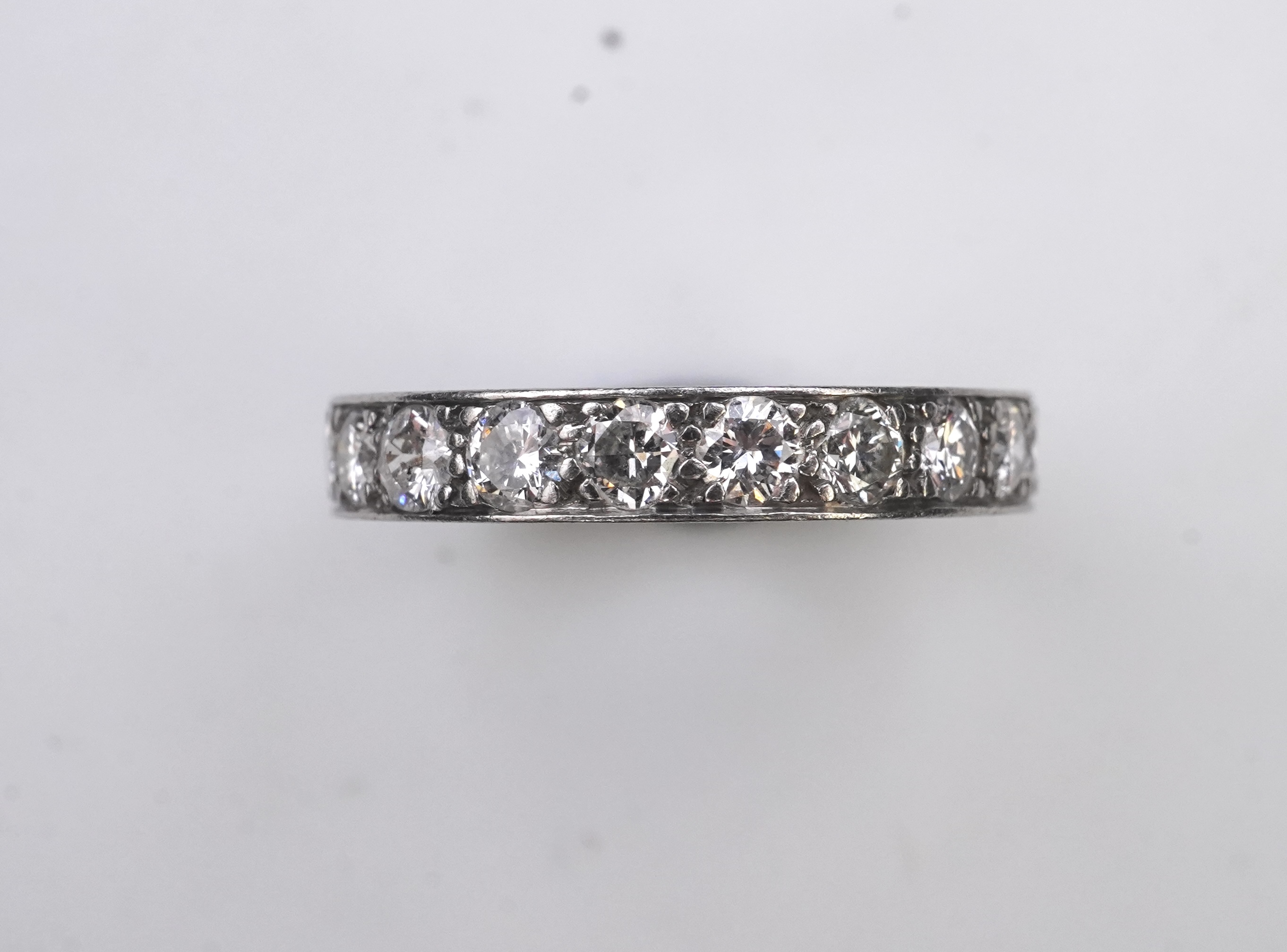 A diamond eternity ring